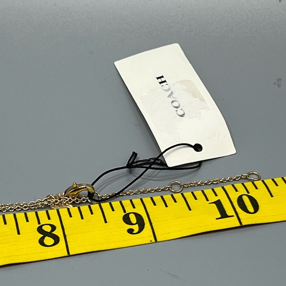 Coach Pendant Necklace Gold Tone - Picture 9 of 11